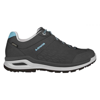 Lowa Locarno GTX Lo WS Dames - Wandelschoenen Donkergrijs / Turquoise PVORQG917